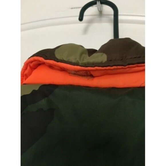 Safety Zone Men’s Camouflage & Orange Zip Up Lined Vest Jacket Size Large - Picture 8 of 10